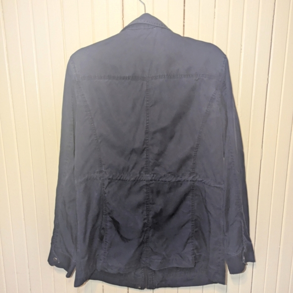 Navy Blue Utility Cargo Jacket Fall Spring by A New Day Size L - Picture 3 of 3